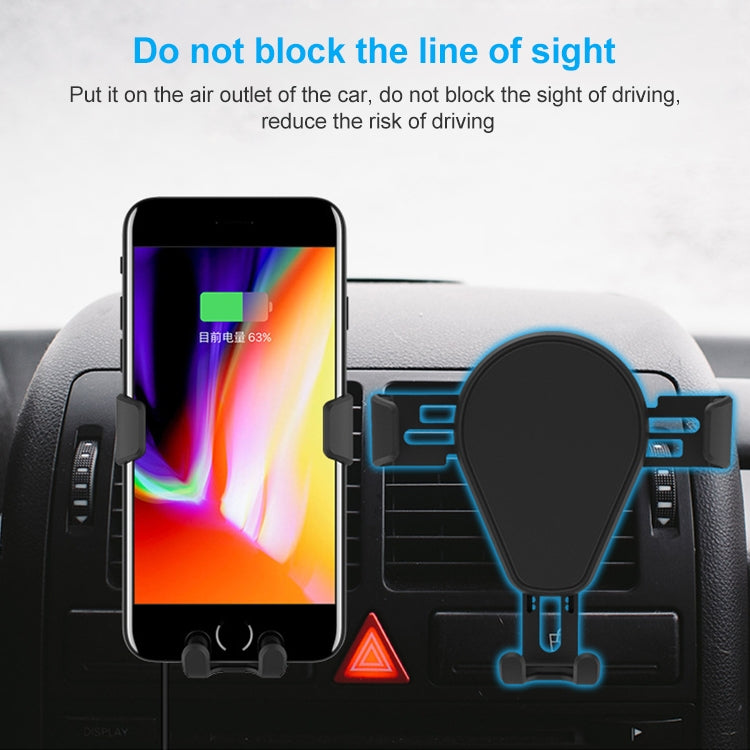 KT-C5 15W Rotatable Car Gravity Wireless Charger Air Outlet Mobile Phone Holder - Wireless Charger Holders by PMC Jewellery | Online Shopping South Africa | PMC Jewellery