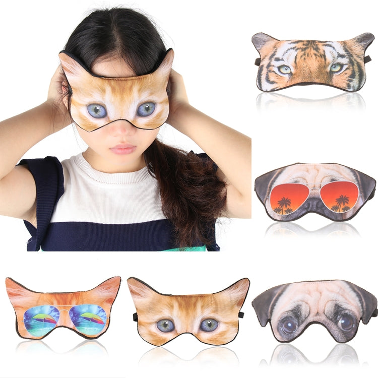 3D Eye Mask Shading Sleeping Cartoon Animal Printed Eye Mask(Pug) - Eye Masks by PMC Jewellery | Online Shopping South Africa | PMC Jewellery