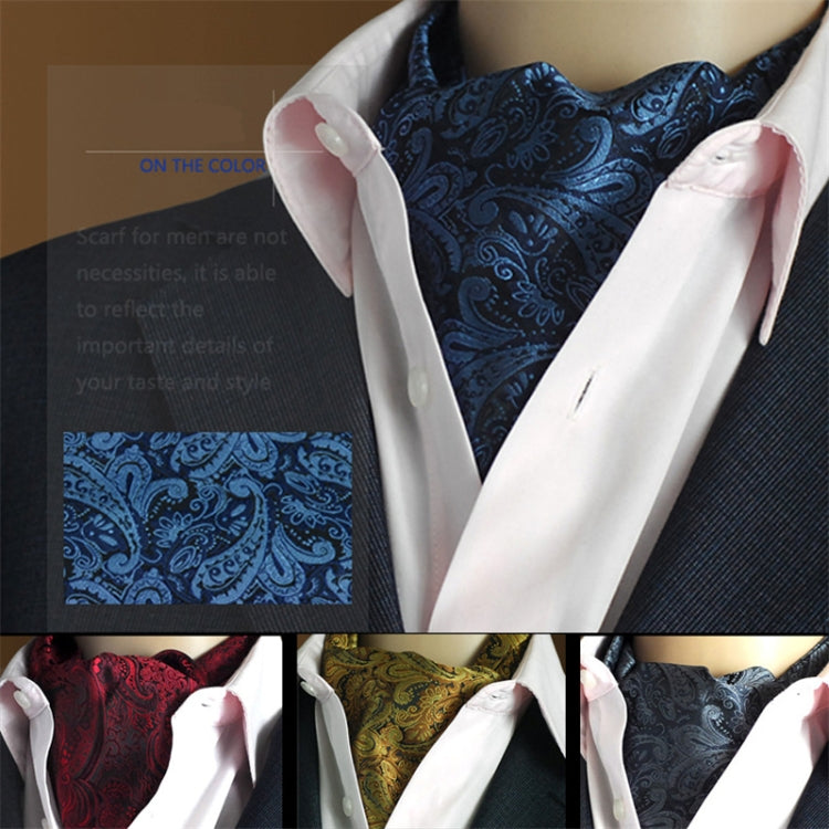 Gentleman's Style Polyester Jacquard Men's Trendy Scarf Fashion Dress Suit Shirt British Style Scarf(L233) - Scarf by PMC Jewellery | Online Shopping South Africa | PMC Jewellery