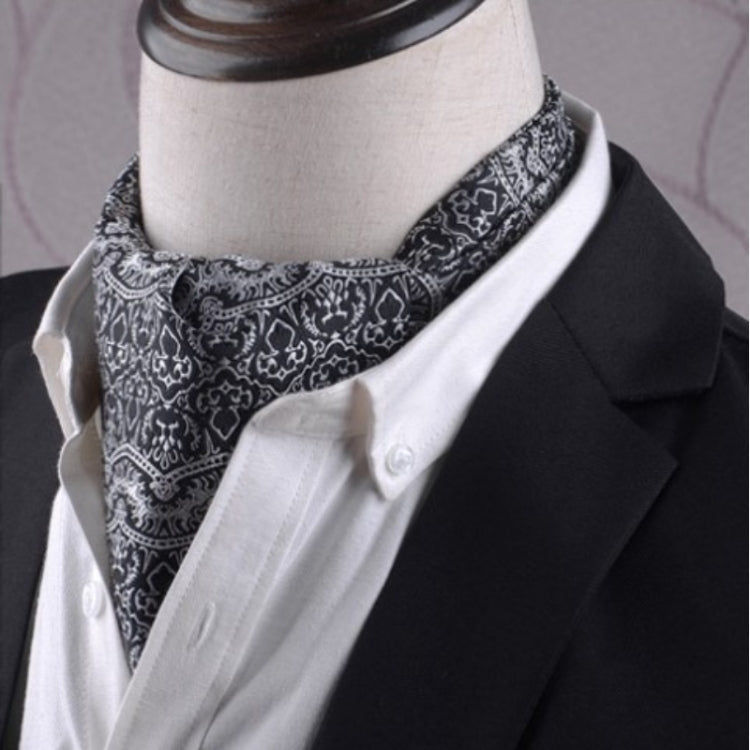 Gentleman's Style Polyester Jacquard Men's Trendy Scarf Fashion Dress Suit Shirt British Style Scarf(L243) - Scarf by PMC Jewellery | Online Shopping South Africa | PMC Jewellery