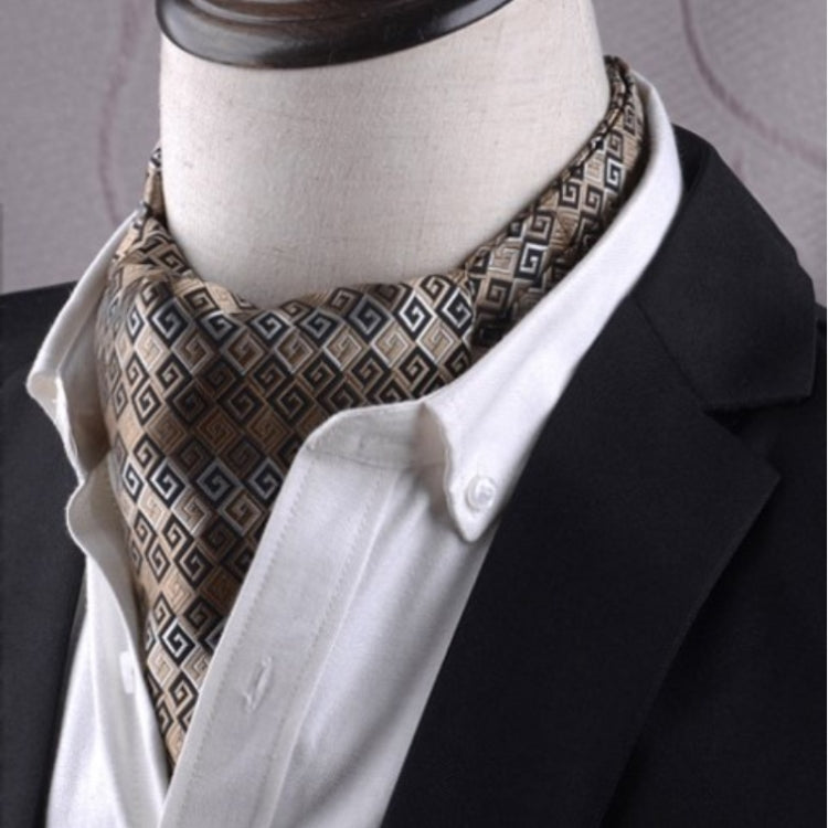 Gentleman's Style Polyester Jacquard Men's Trendy Scarf Fashion Dress Suit Shirt British Style Scarf(L252) - Scarf by PMC Jewellery | Online Shopping South Africa | PMC Jewellery