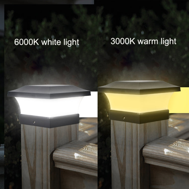 Solar LED Waterproof Outdoor Column Light Courtyard Lighting Lamp(Warm Light) - With Solar Panel by PMC Jewellery | Online Shopping South Africa | PMC Jewellery
