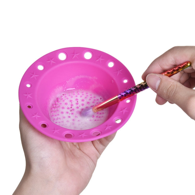 Beauty Tools Silicone Brush Tray Makeup Brush Special Cleaning Bowl(Pink) - Tools by PMC Jewellery | Online Shopping South Africa | PMC Jewellery