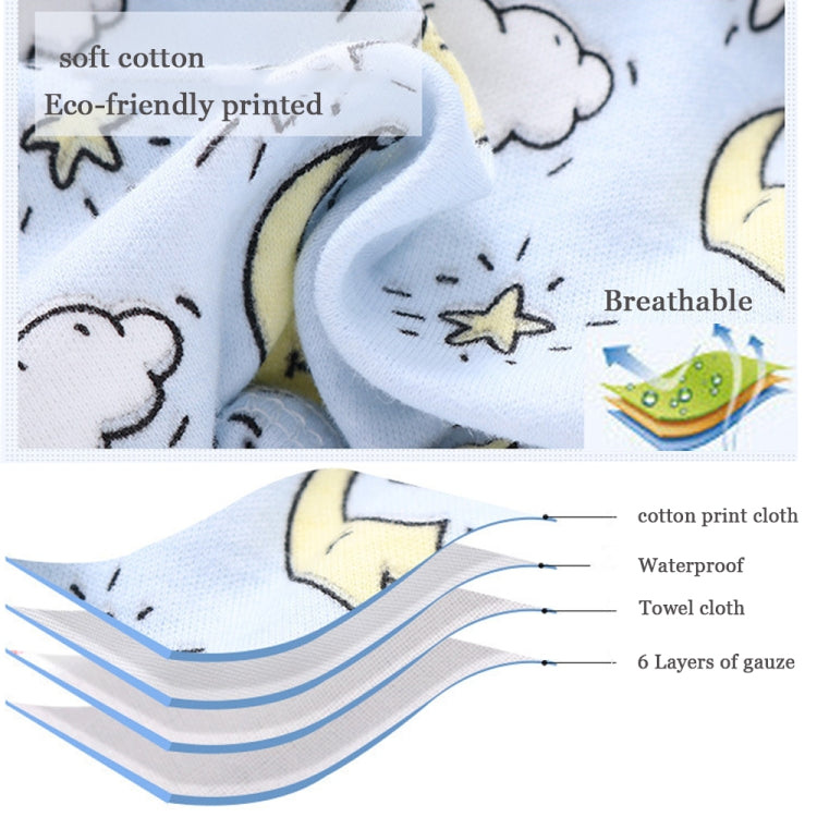 6 Layer Baby Diaper Waterproof  Reusable Cloth Diapers Baby Cotton Training  Underwear Pants Diaper M（6-12KG）(Full Bear) - Children Underwear by PMC Jewellery | Online Shopping South Africa | PMC Jewellery