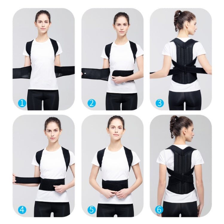 Kyphosis Correction Belt Spine Back Fixation Belt Correction Clothing, Size:XL(Black) - Corrector by PMC Jewellery | Online Shopping South Africa | PMC Jewellery