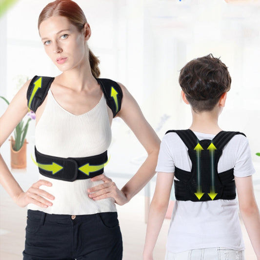 Breathable Stealth Correction Belt Children Humpback Correction Back Fixed Internal Wear Posture Belt, Size:L(Black) - Corrector by PMC Jewellery | Online Shopping South Africa | PMC Jewellery