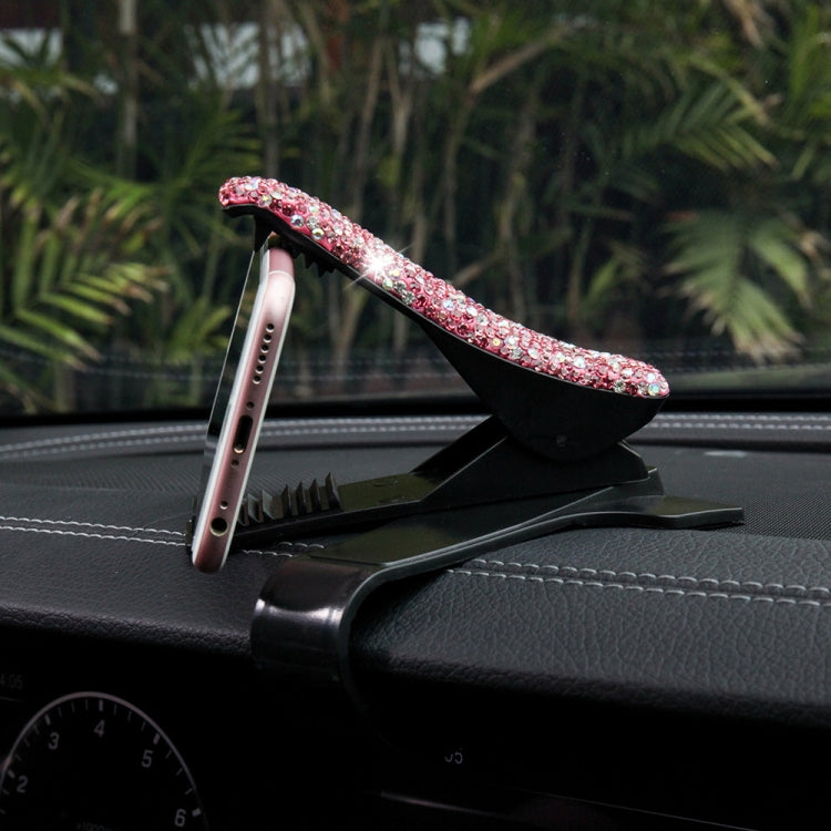 Diamond Car Phone Holder 360 Degree Rotating Creative Car Dashboard Mobile Holders(Pink Color Mixing) - Car Holders by PMC Jewellery | Online Shopping South Africa | PMC Jewellery
