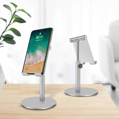 Adjustable Aluminum Alloy Cell Phone Tablet Holder Desk Stand Mount(Rose Gold) - Desktop Holder by PMC Jewellery | Online Shopping South Africa | PMC Jewellery