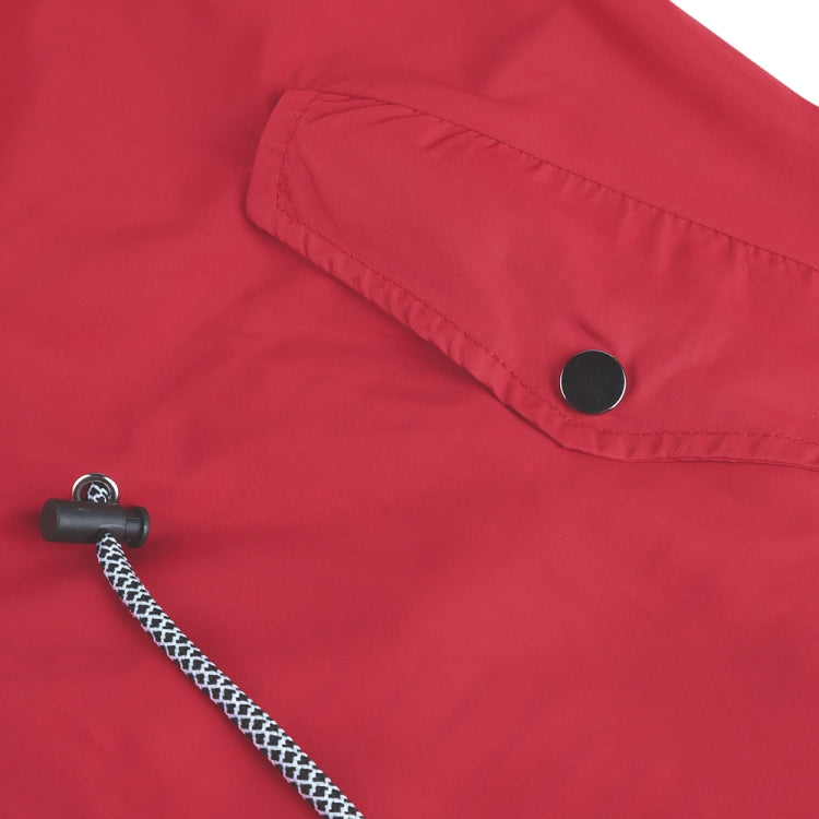 Women Waterproof Rain Jacket Hooded Raincoat, Size:L(Red) - Hoodie by PMC Jewellery | Online Shopping South Africa | PMC Jewellery