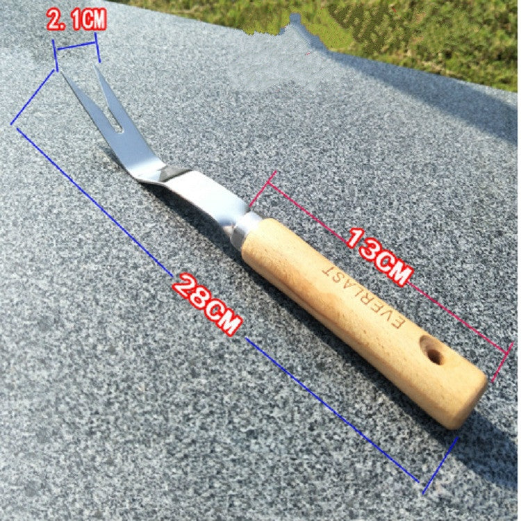 Thick Stainless Steel Weeder Wooden Handle Root Picking Tool - Garden Hand Tools by PMC TechLife | Online Shopping South Africa | PMC TechLife | Buy Now Pay Later Mobicred
