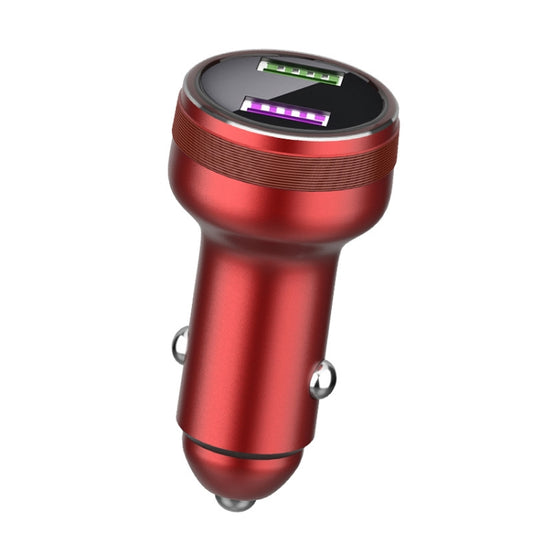 QIAKEY GX789 Dual USB Fast Charge Car Charger(Red) - Car Charger by QIAKEY | Online Shopping South Africa | PMC Jewellery