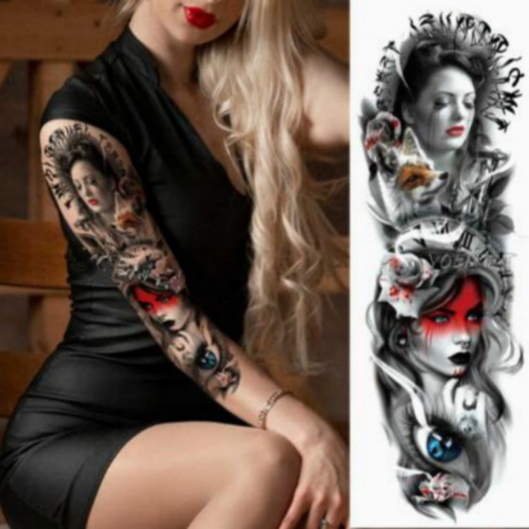 Large Arm Sleeve Waterproof Temporary Tattoo Sticker(TQB-082) - Sticker by PMC Jewellery | Online Shopping South Africa | PMC Jewellery