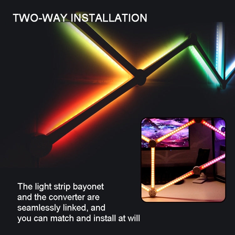 JSK-P22 Smart RGB Mosaic Light Rhythm Light Support Amazon Alexa / Google Assistant /DuerOS US Plug(Black) - Novelty Lighting by PMC Jewellery | Online Shopping South Africa | PMC Jewellery