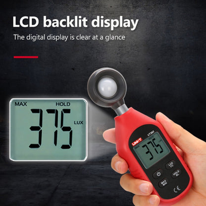 UNI-T UT383 200,000 LUX Digital Luxmeter Luminance Light Meter With LCD Backlit Display - Light & Sound Meter by UNI-T | Online Shopping South Africa | PMC Jewellery | Buy Now Pay Later Mobicred