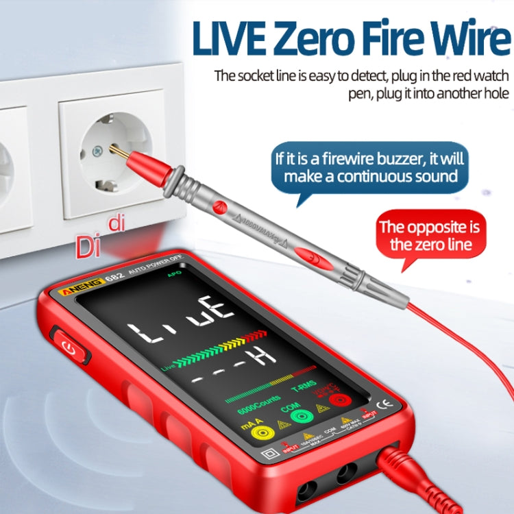 ANENG 682 Smart VA Reverse Display Automatic Range Rechargeable Multimeter(Black) - free shipping - PMC TechLife - Order now!