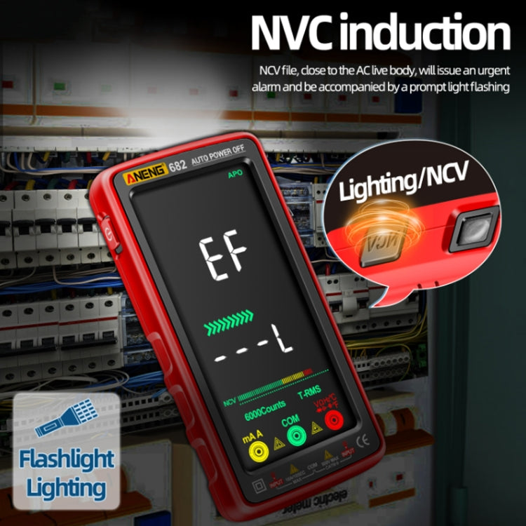 ANENG 682 Smart VA Reverse Display Automatic Range Rechargeable Multimeter(Black) - free shipping - PMC TechLife - Order now!