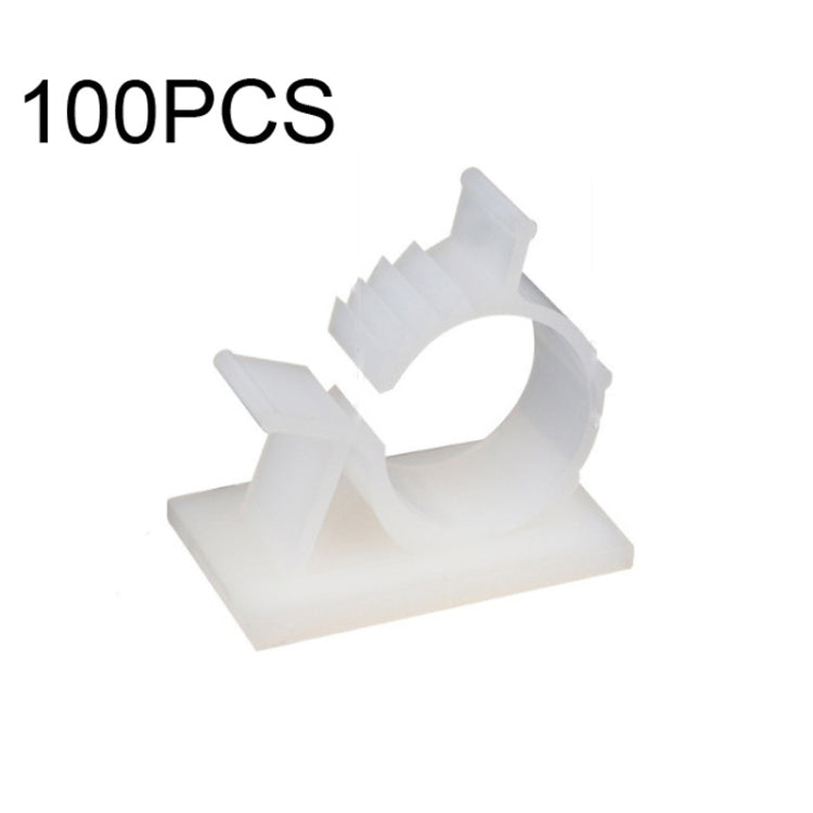 100 PCS  Y-1316 Adjustable Self-Adhesive Wire Fixing Cable Organizer(White) - Cable Organizer by null | Online Shopping South Africa | PMC TechLife | Buy Now Pay Later Mobicred
