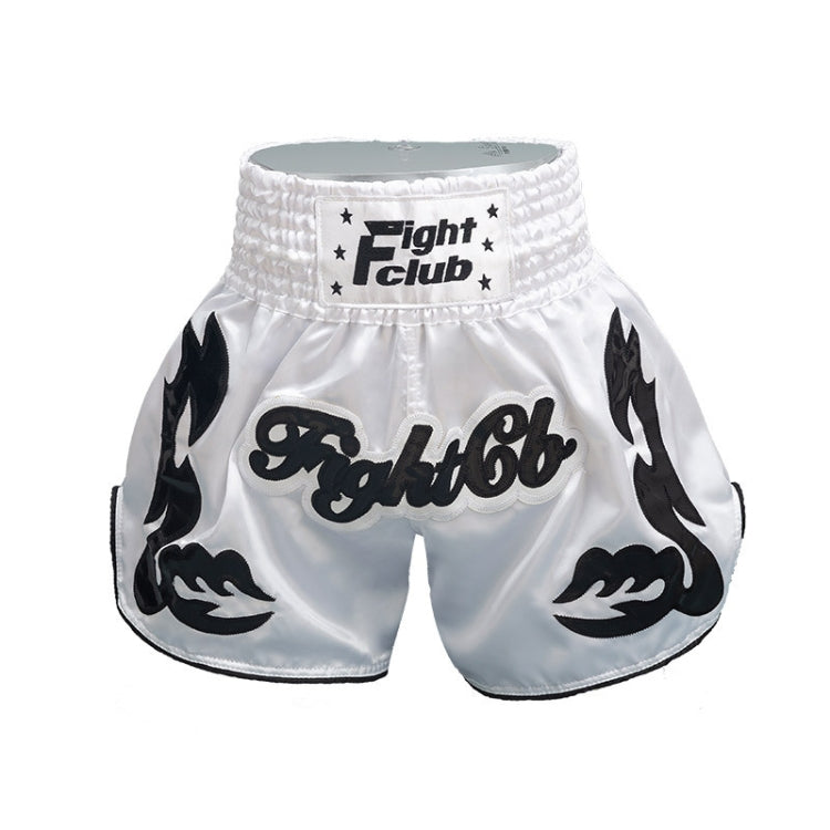 ZhuoAo Muay Thai/Boxing/Sanshou/Fighting Shorts for Men and Women, Size:XS(White Cool) - Sportswear by ZhuoAo | Online Shopping South Africa | PMC Jewellery | Buy Now Pay Later Mobicred