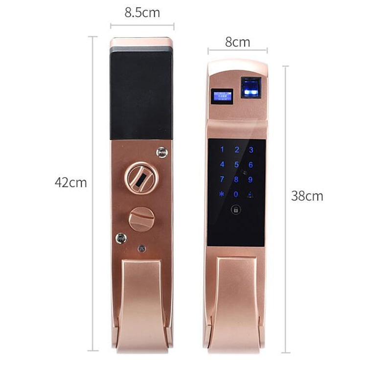 Fully Automatic Fingerprint Password Lock Intelligent Anti-theft Home Electronic Credit Card Automatic Unlock and Mute APP - Door Lock by PMC Jewellery | Online Shopping South Africa | PMC Jewellery