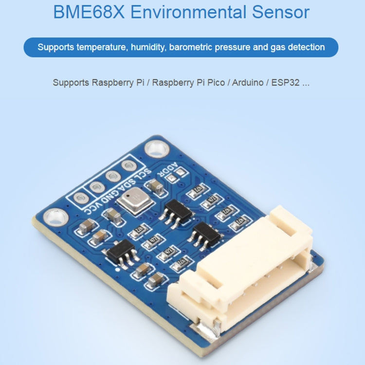 Waveshare BME680  Environmental Sensor Supports Temperature / Humidity / Barometric Pressure / Gas Detection - Sensor Module by Waveshare | Online Shopping South Africa | PMC Jewellery | Buy Now Pay Later Mobicred