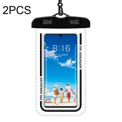 2 PCS Transparent Waterproof Cell Phone Case Swimming Cell Phone Bag Black - Waterproof Bag by PMC Jewellery | Online Shopping South Africa | PMC Jewellery