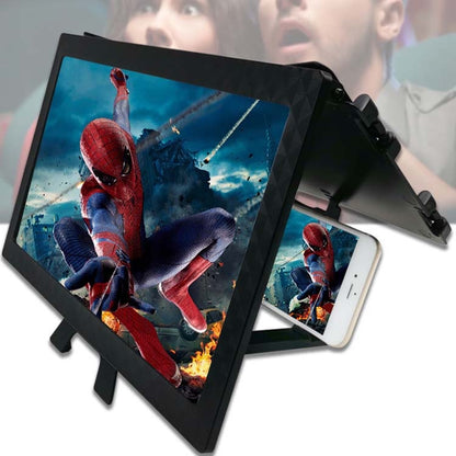 F13 12 inch Mobile Phone Screen Amplifier Foldable Three-sided Shading HD Blu-ray 3D Video Amplifier(White) - Screen Magnifier by PMC Jewellery | Online Shopping South Africa | PMC Jewellery