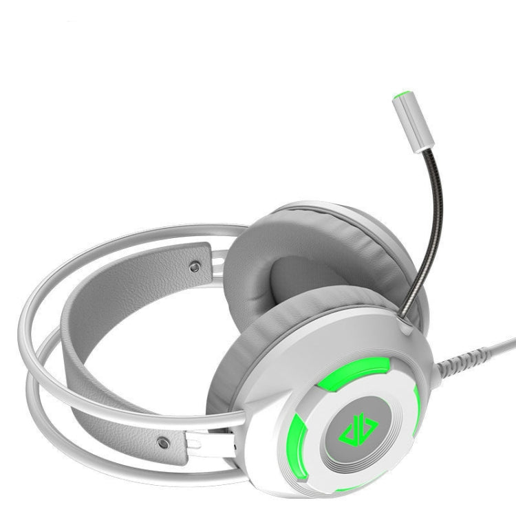 Ajazz AX120 7.1-channel Computer Head-mounted Gaming Headset Listening and Distinguishing Position Super Bass with Microphone(White) - Multimedia Headset by Ajazz | Online Shopping South Africa | PMC Jewellery