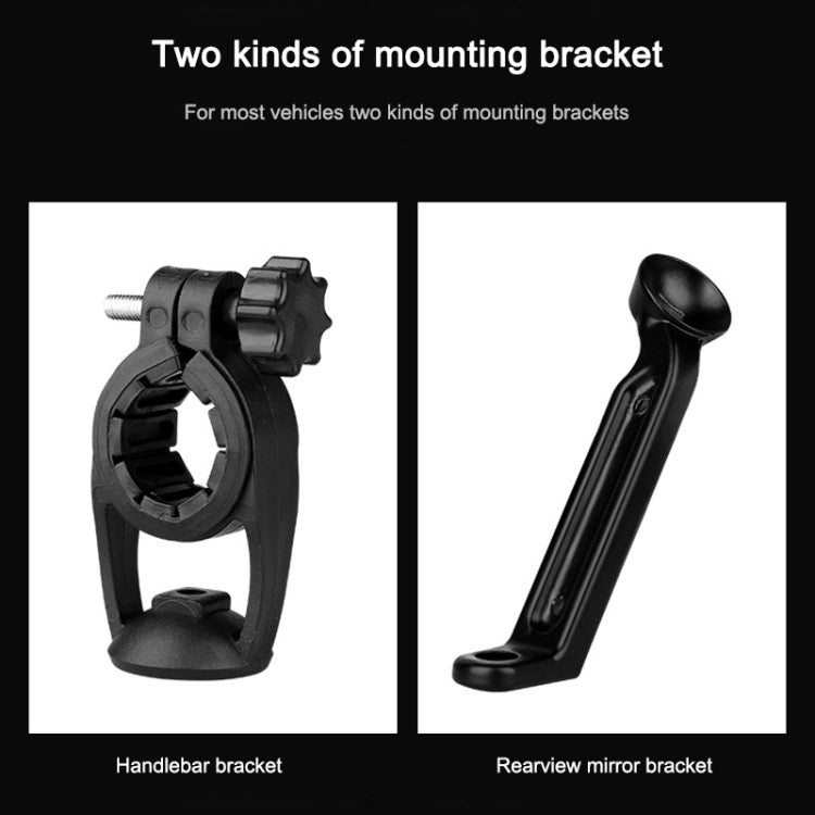 Mountain Bike Card Holder Touch Screen Mobile Phone Holder Motorcycle Electric Vehicle Waterproof Navigation Bracket Shade Mobile Phone Holder, Style:Handlebars(Black) - Bicycle Bags by PMC Jewellery | Online Shopping South Africa | PMC Jewellery