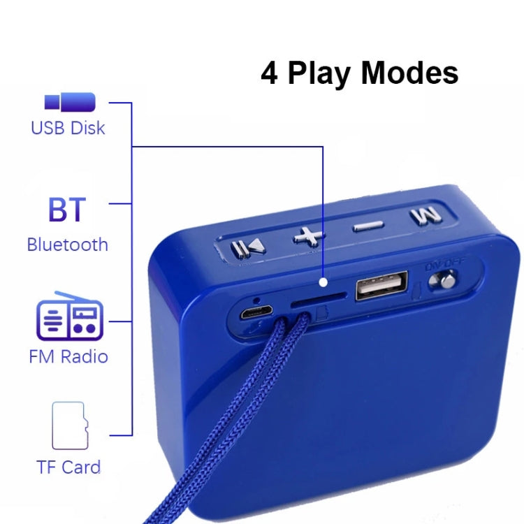 T&G TG166 Color Portable Wireless Bluetooth Small Speaker(Blue) - Mini Speaker by T&G | Online Shopping South Africa | PMC TechLife | Buy Now Pay Later Mobicred