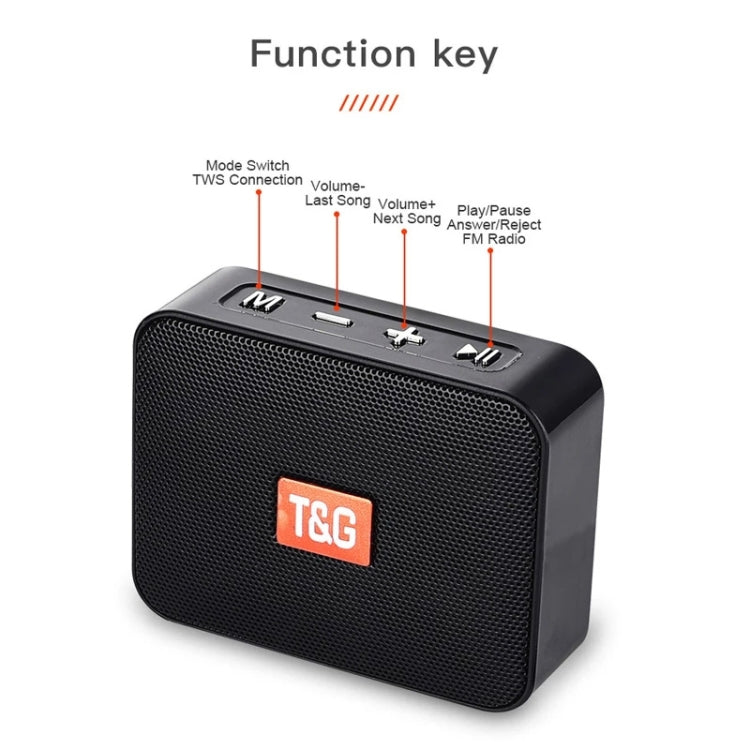 T&G TG166 Color Portable Wireless Bluetooth Small Speaker(Orange) - Mini Speaker by T&G | Online Shopping South Africa | PMC Jewellery