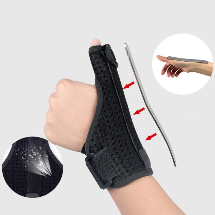 2 PCS Wrist Brace Sprain Fracture Tenosynovitis Thumb Steel Bar Support, Size: Free Size, Specification: Right Hand - Sports Safety by PMC Jewellery | Online Shopping South Africa | PMC Jewellery