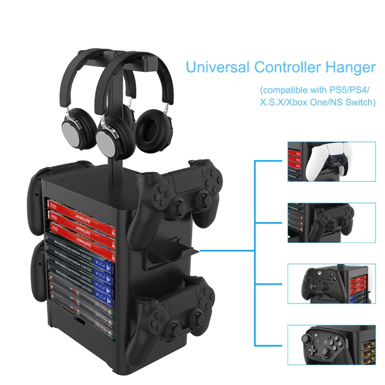 Game Disc Storage Rack Headphone Storage Rack For PS5 / Xsx - Holder by PMC TechLife | Online Shopping South Africa | PMC TechLife