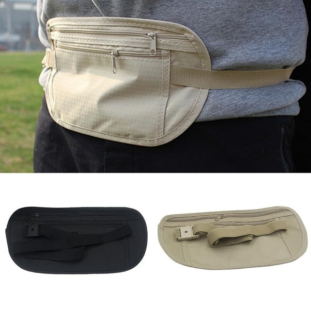 5 PCS Multifunctional Outdoor Waist Belt Bag Travel Anti-theft Invisible Phone (Black) - Waist Bags by PMC Jewellery | Online Shopping South Africa | PMC Jewellery