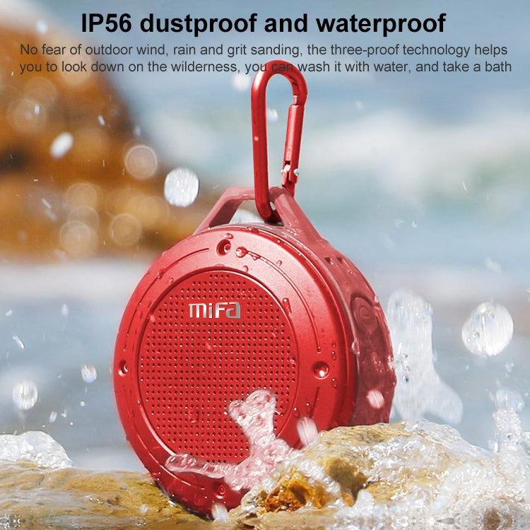 mifa IXP6 Waterproof Mini Portable Bass Wireless Bluetooth Speaker Built-in Mic(Silver grey) - Mini Speaker by PMC Jewellery | Online Shopping South Africa | PMC Jewellery