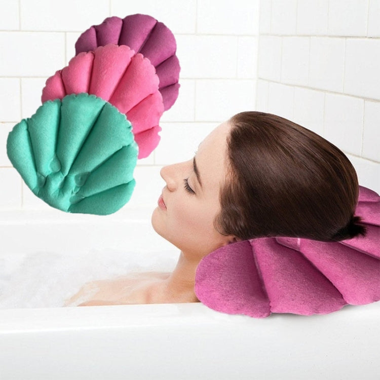 Shell Shaped Soft Bathroom Pillow Home Comfortable Spa Inflatable Bathtub Cushion, Random Color Delivery - Bath Pillows by PMC Jewellery | Online Shopping South Africa | PMC Jewellery