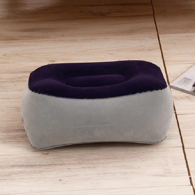 Travel Portable Inflatable Foot Rest Pilllow Mat Pad, Size:16x9cm(Gray Blue) - Mats by PMC TechLife | Online Shopping South Africa | PMC TechLife