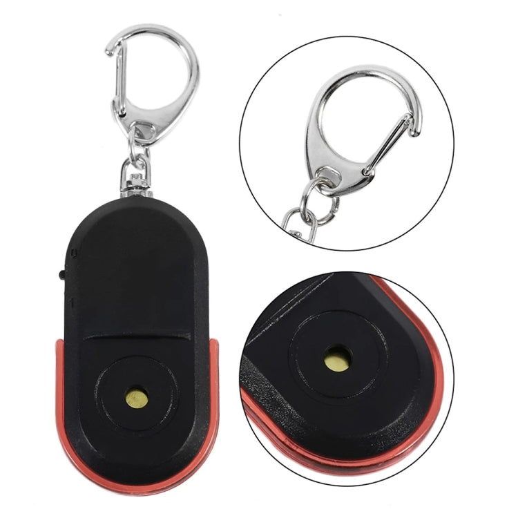 5 PCS Portable Anti-Lost Alarm Key Finder Wireless Whistle Sound LED Light Locator Finder(Red) - Anti-lost Alarm by PMC Jewellery | Online Shopping South Africa | PMC Jewellery