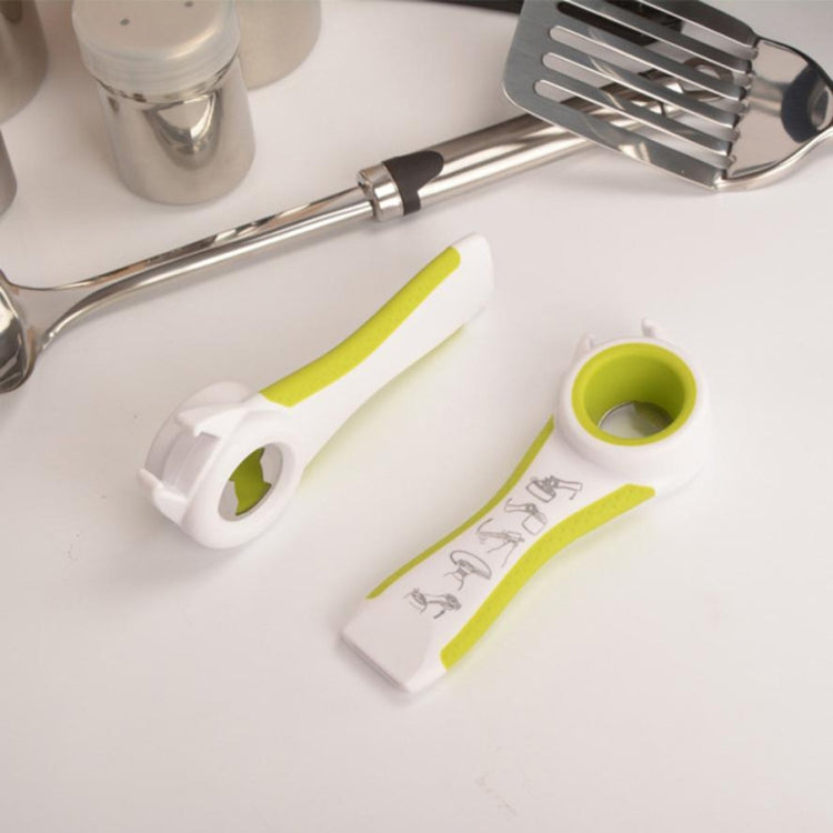 5 in 1 Multifunctional Plastic Bottle Opener Beer Opener Kitchen Tool(White&Green) - Openers by PMC TechLife | Online Shopping South Africa | PMC TechLife