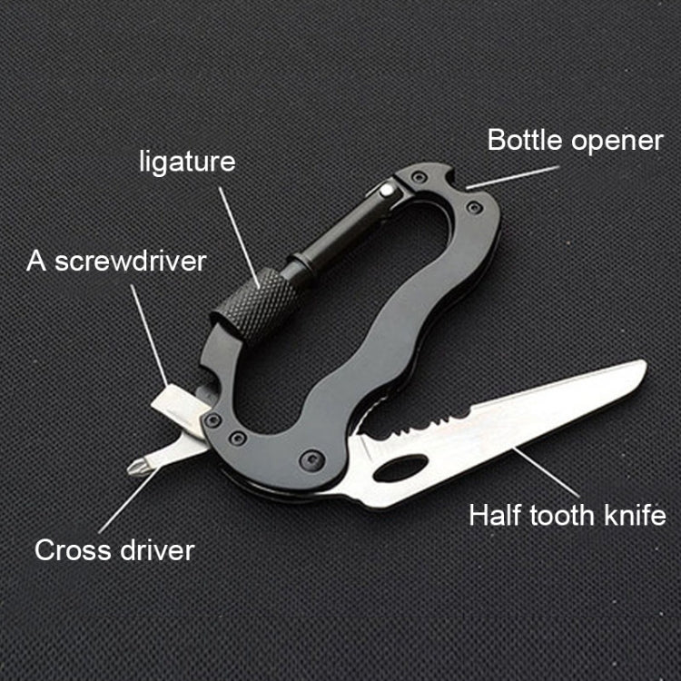External Multi-function Carabiner D-type Hanging Keychain - Mountaineering Outfit by PMC TechLife | Online Shopping South Africa | PMC TechLife
