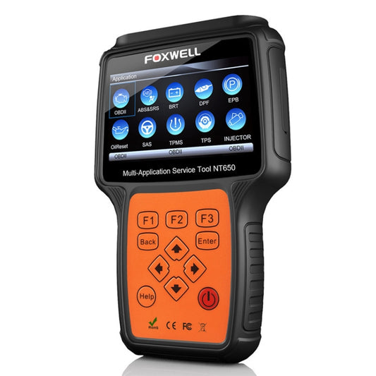 FOXWELL NT650 Elite OBD2 ABS SRS Airbag SAS Scanner Car Diagnostic Tool Auto Scanner(Black) - Code Readers & Scan Tools by PMC Jewellery | Online Shopping South Africa | PMC Jewellery
