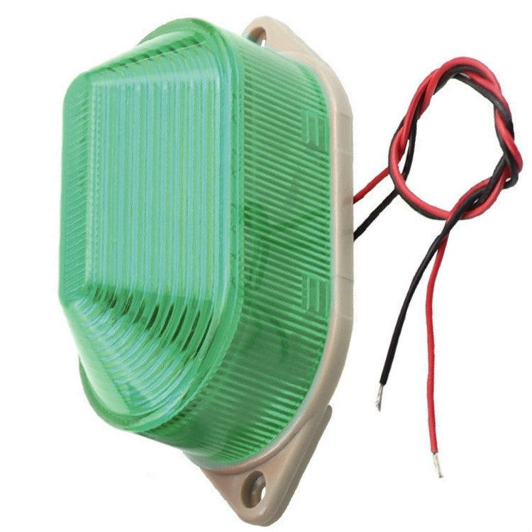 AC220V Led Mini Strobe Signal Warning Light Silent Warning Light(Green) - Warning Lights by PMC Jewellery | Online Shopping South Africa | PMC Jewellery