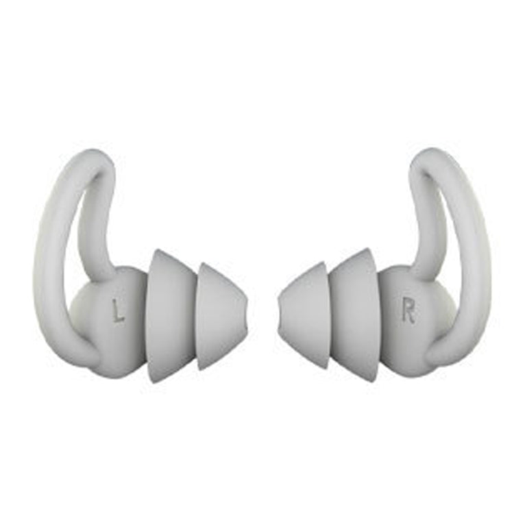 4 PCS / 2 Pair Shark Fin Nnti-falling and Noise-reducing Earplugs Anti-Noise Earplugs For Sleeping Dormitory Noise Cancelling And Noise Prevention Earplugs(Gray (2 Layers)) - Earmuff & Pad by PMC Jewellery | Online Shopping South Africa | PMC Jewellery