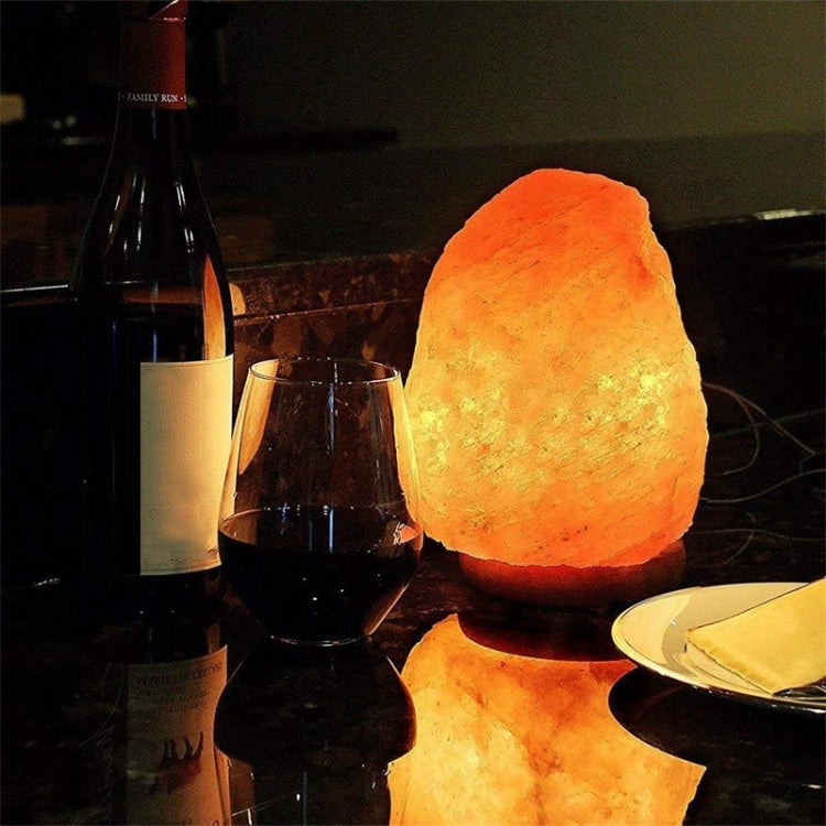 USB Power Himalayan Crystal Rock Salt Desk Lamp Night Light With Wood Base & E14 Bulb & Switch, Size:2-3kg(Colorful Light) - Night Lights by PMC Jewellery | Online Shopping South Africa | PMC Jewellery