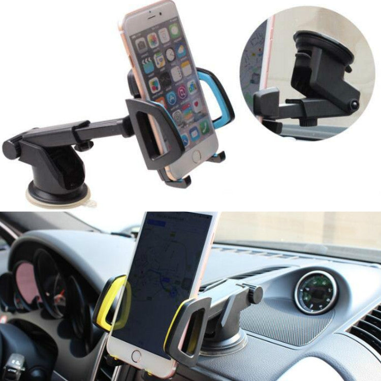 Car Phone Holder Car Air Outlet Mobile Phone Holder Suction Cup Navigation Instrument Panel General, Style:2 in 1(Blue) - Car Holders by PMC Jewellery | Online Shopping South Africa | PMC Jewellery