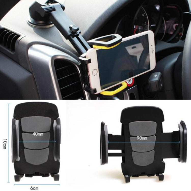 Car Phone Holder Car Air Outlet Mobile Phone Holder Suction Cup Navigation Instrument Panel General, Style:2 in 1(Gray) - Car Holders by PMC Jewellery | Online Shopping South Africa | PMC Jewellery