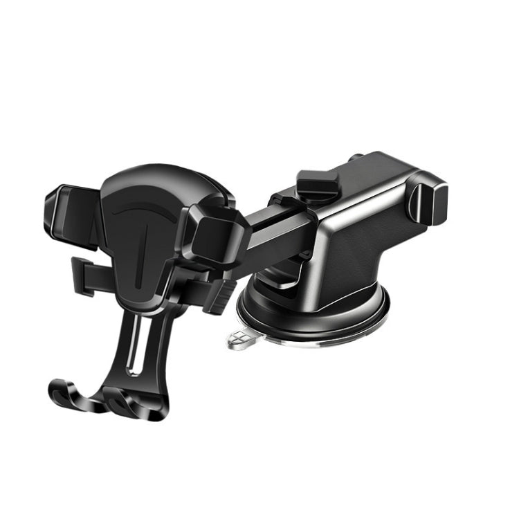 2 PCS Car Phone Holder Air Outlet Car Navigation Bracket Instrument Panel Bracket, Style:Sucker(Black) - Car Holders by PMC Jewellery | Online Shopping South Africa | PMC Jewellery