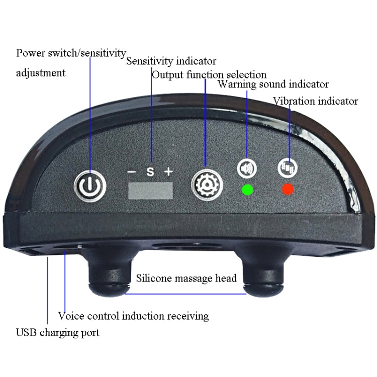 Rechargeable Waterproof Intelligent Identification Automatic Lock Bark Stop(Green) - Training Aids by PMC Jewellery | Online Shopping South Africa | PMC Jewellery