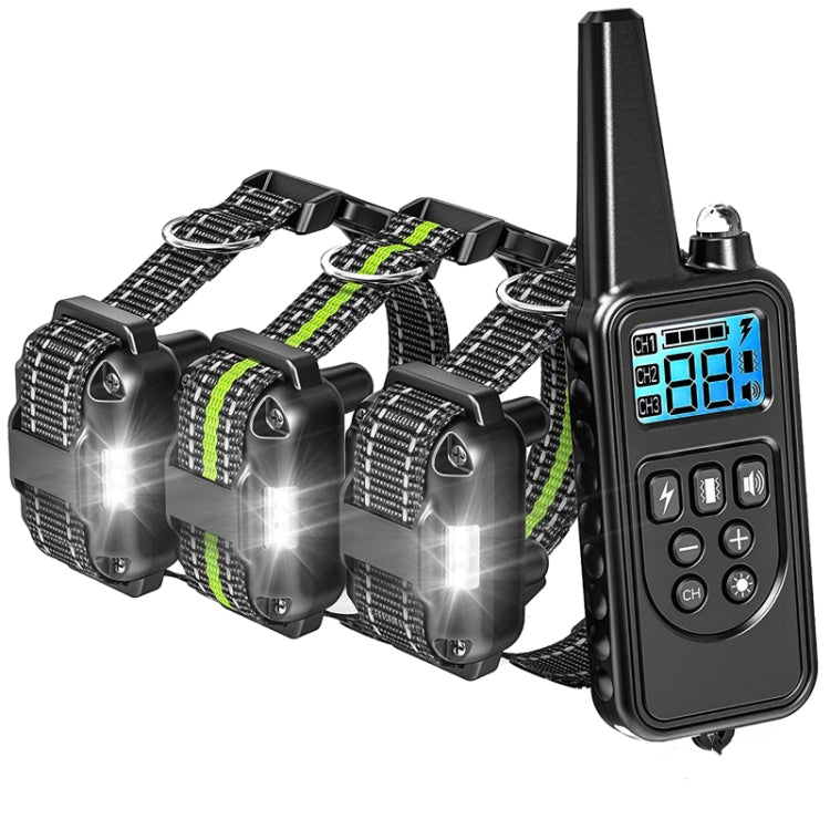 Bark Stopper Pet Supplies Collar Remote Control Collar Dog Training Device, Style:880-3 - Training Aids by PMC TechLife | Online Shopping South Africa | PMC TechLife