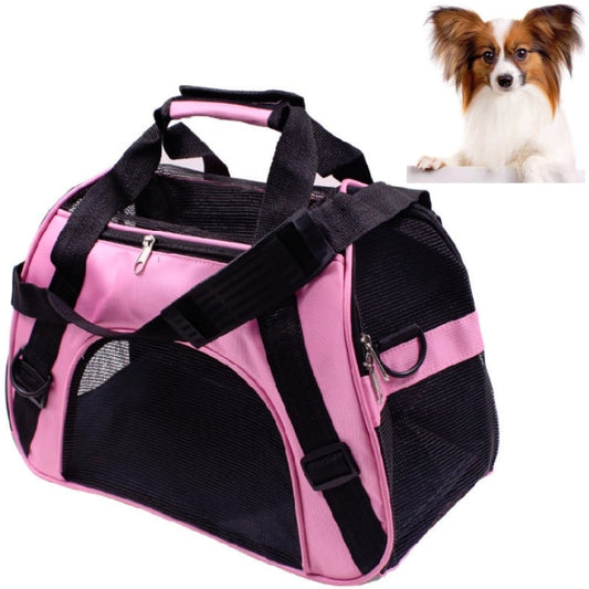 Portable Pet Backpack Dog Go Out Messenger Folding Bag Pet Supplies, Specification: Small(Pink) - Pet Bags by PMC Jewellery | Online Shopping South Africa | PMC Jewellery