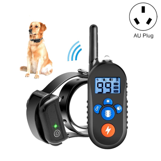 800m Remote Control Electric Shock Bark Stopper Vibration Warning Pet Supplies Electronic Waterproof Collar Dog Training Device, Style:556-1(AU Plug) - Training Aids by PMC Jewellery | Online Shopping South Africa | PMC Jewellery